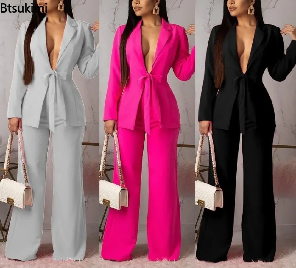 Women Formal Wear With Tie - Nowy damski garnitur biznesowy na rok
