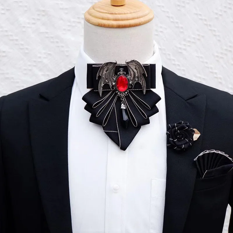Women Formal Wear With Tie - Męska muszka broszka zestaw brytyjska koreańska