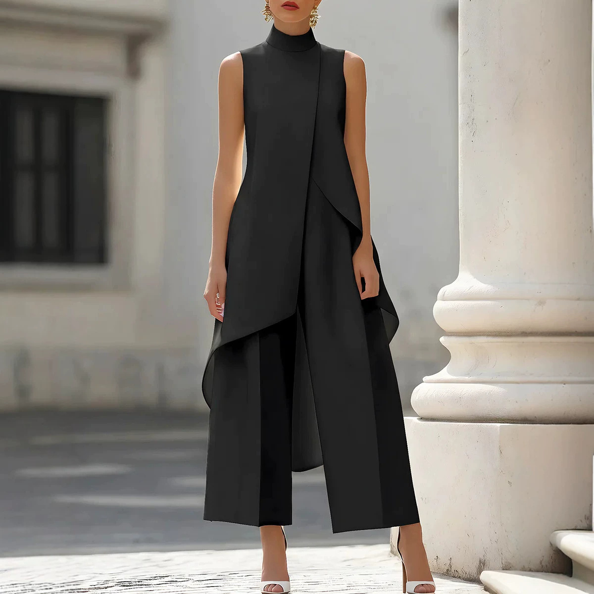 Damski zestaw dwuczęściowy: be – Women'S Formal Wear With Pants recenzja i cena