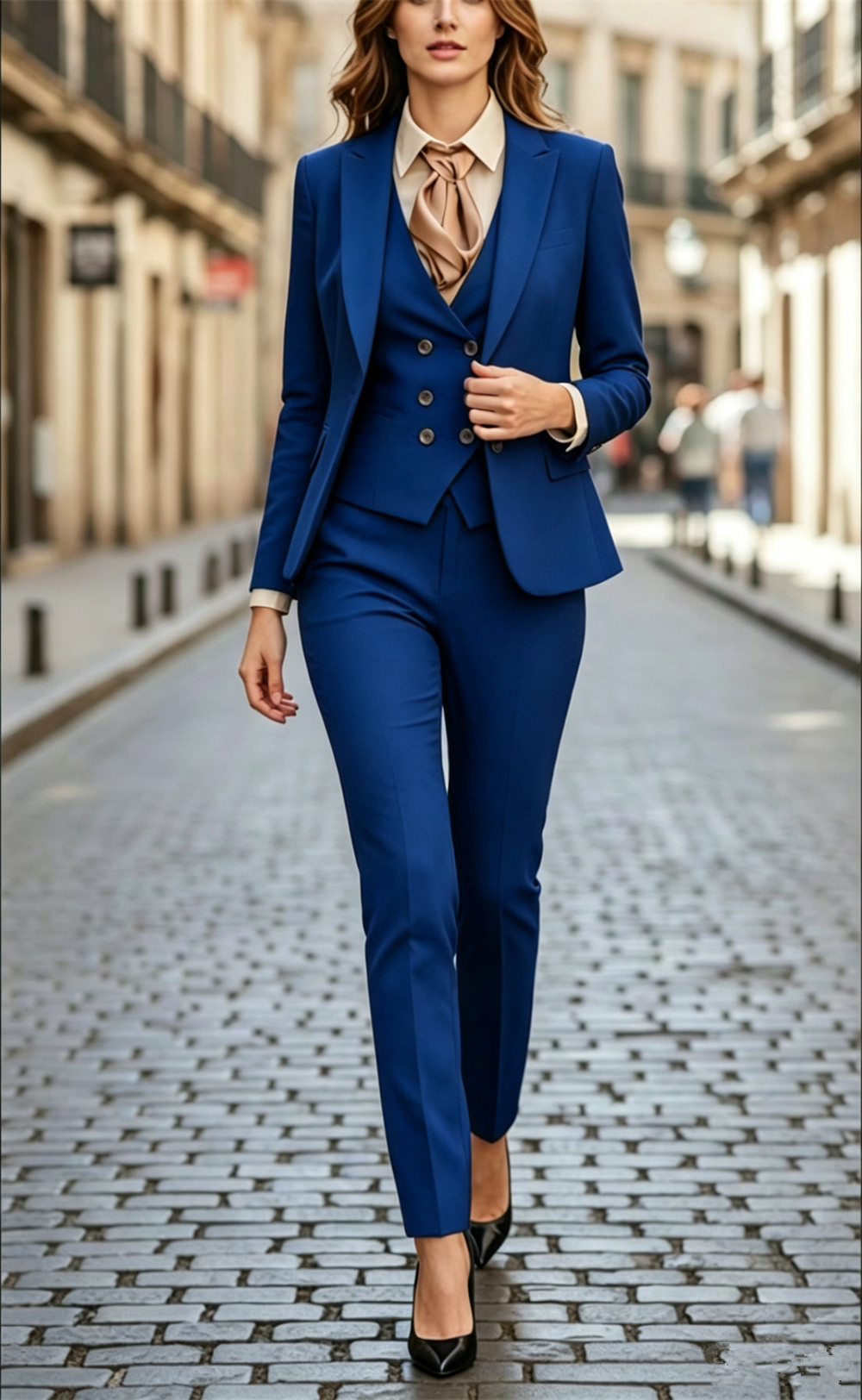 Damski czarny garnitur 3-częśc – Women Formal Wear Tailor recenzja i cena