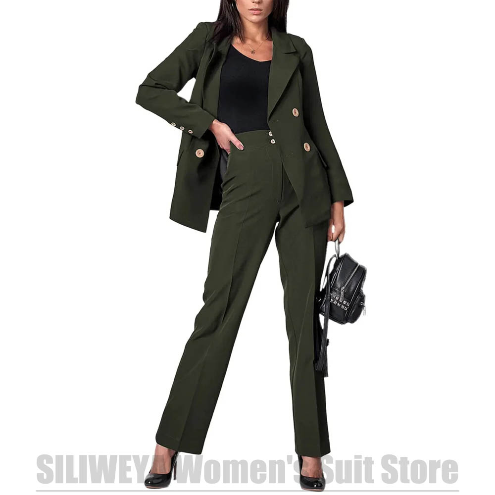 Damski dwurzędowy garnitur, el – Women Formal Wear Tailor recenzja i cena
