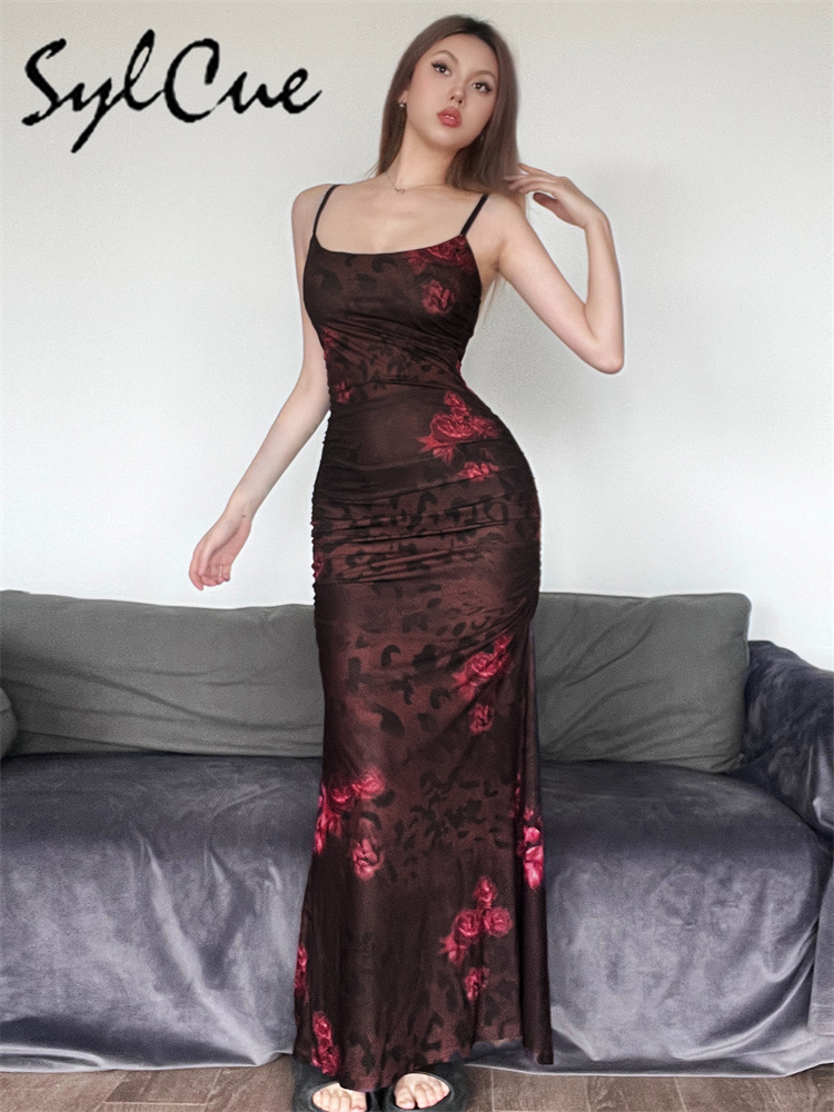 Sukienka damska długa na ramią – Women'S Red Formal Wear recenzja i cena