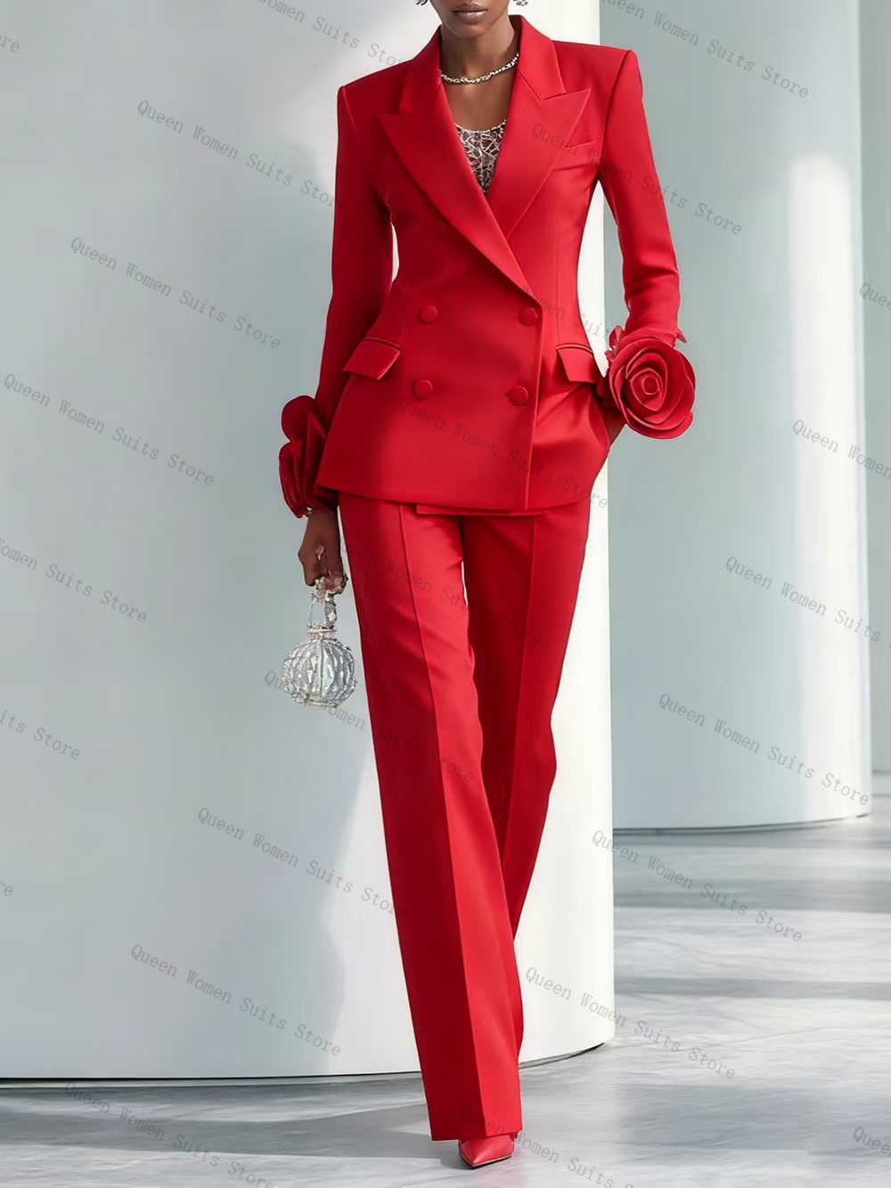 Luksusowy czerwony damski garn – Women'S Red Formal Wear recenzja i cena