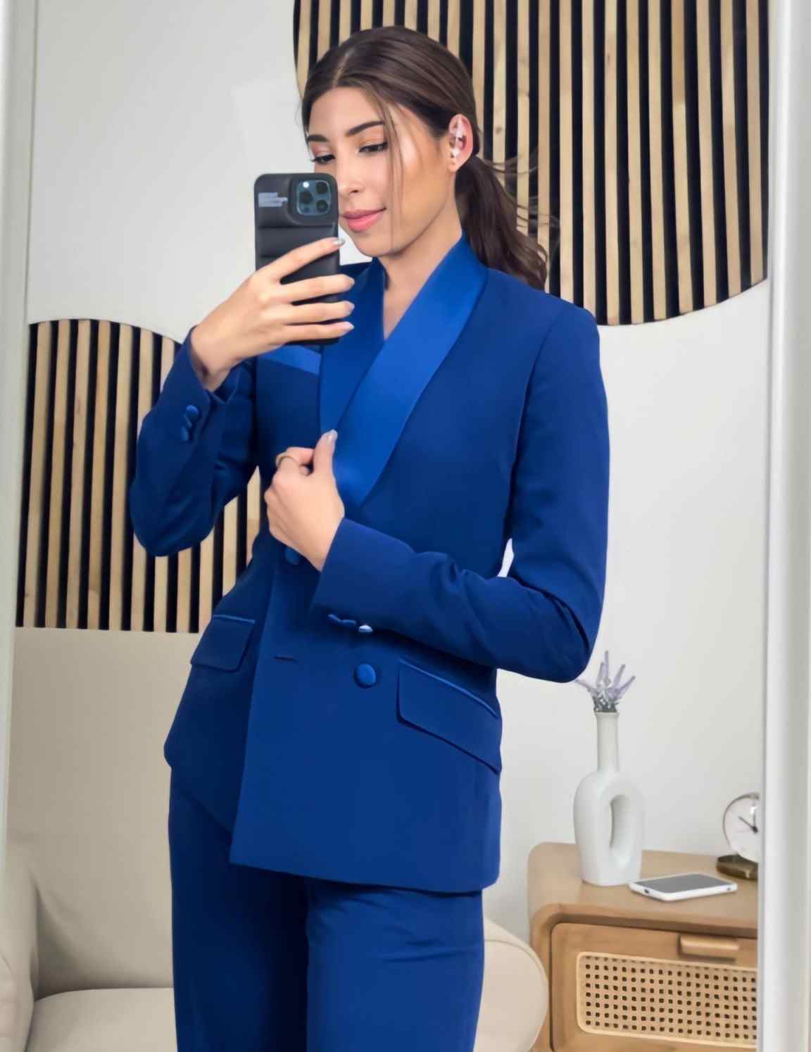 Królewsko Niebieskie Damskie K – Women Formal Wear With Tie recenzja i cena