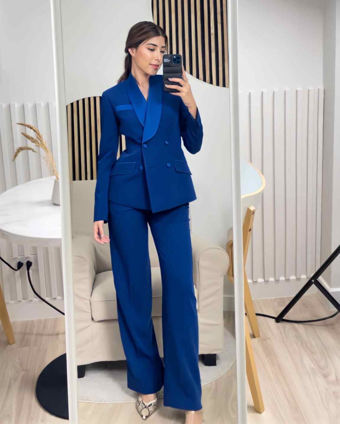 Królewsko Niebieskie Damskie K – Women Formal Wear With Tie recenzja i cena