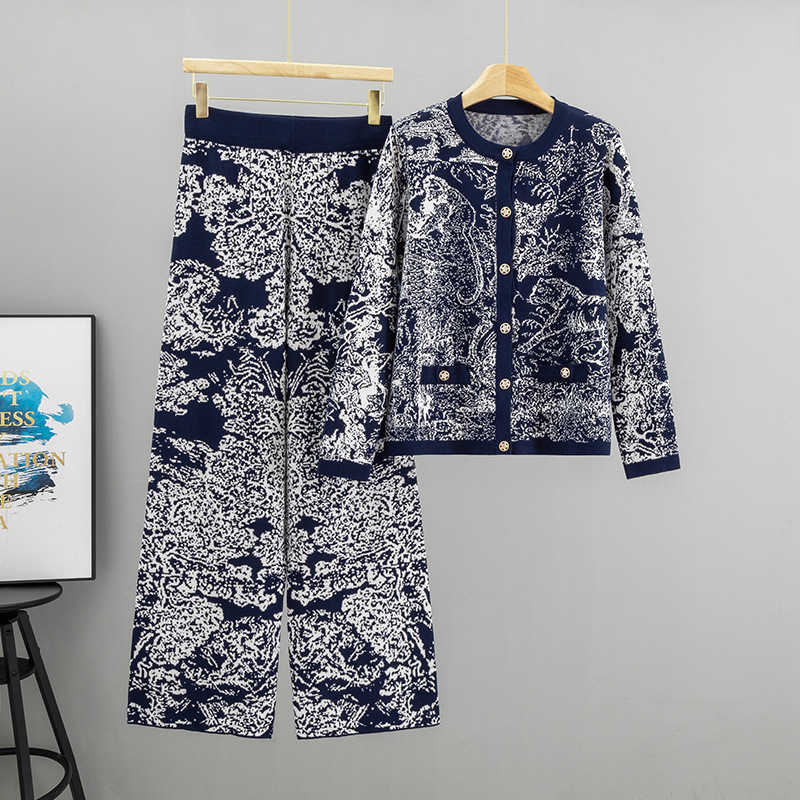 Temperamentny żakardowy zestaw – Women'S Formal Wear With Pants recenzja i cena