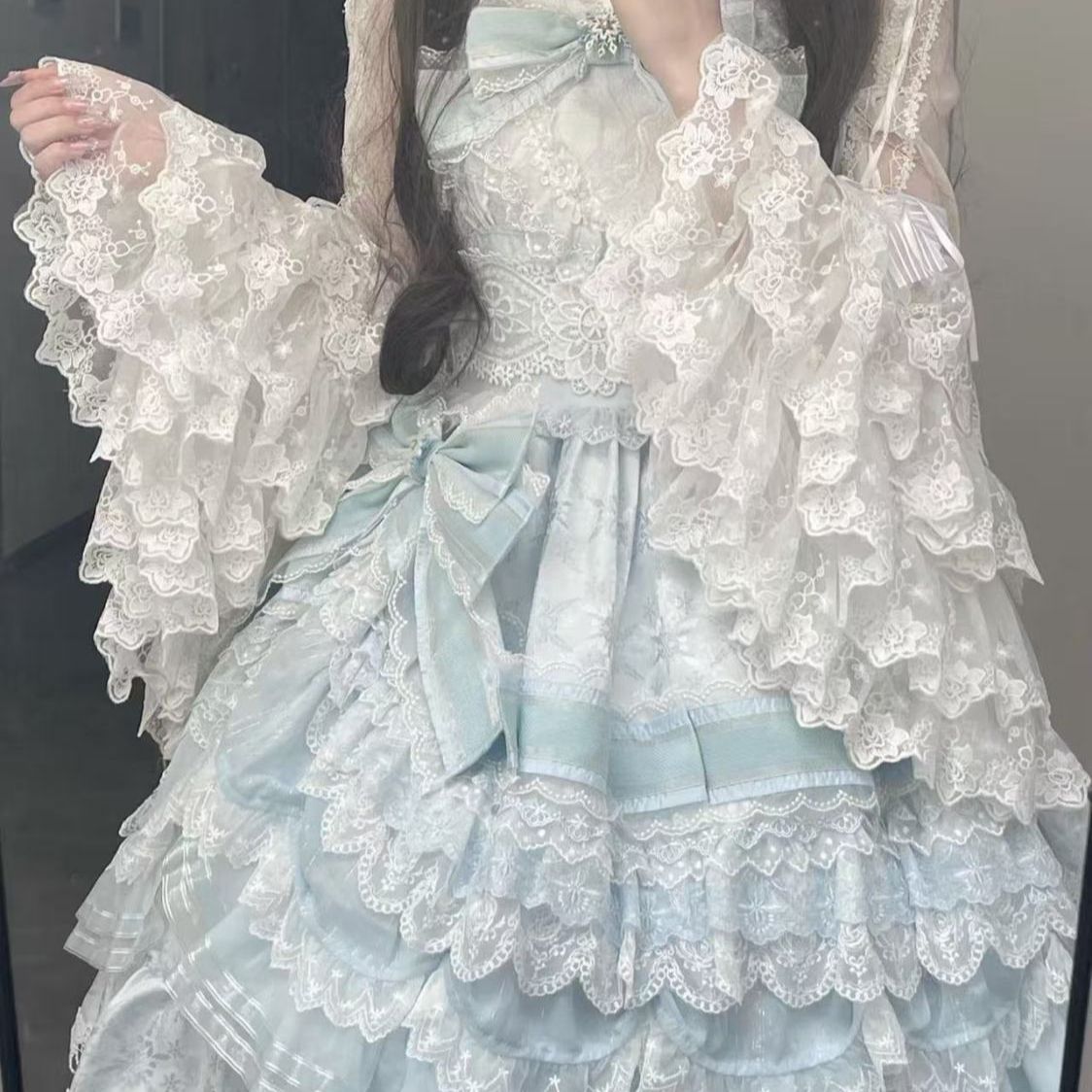Słodka bluzka Lolita z koronko – Formal Wear Japan Women recenzja i cena