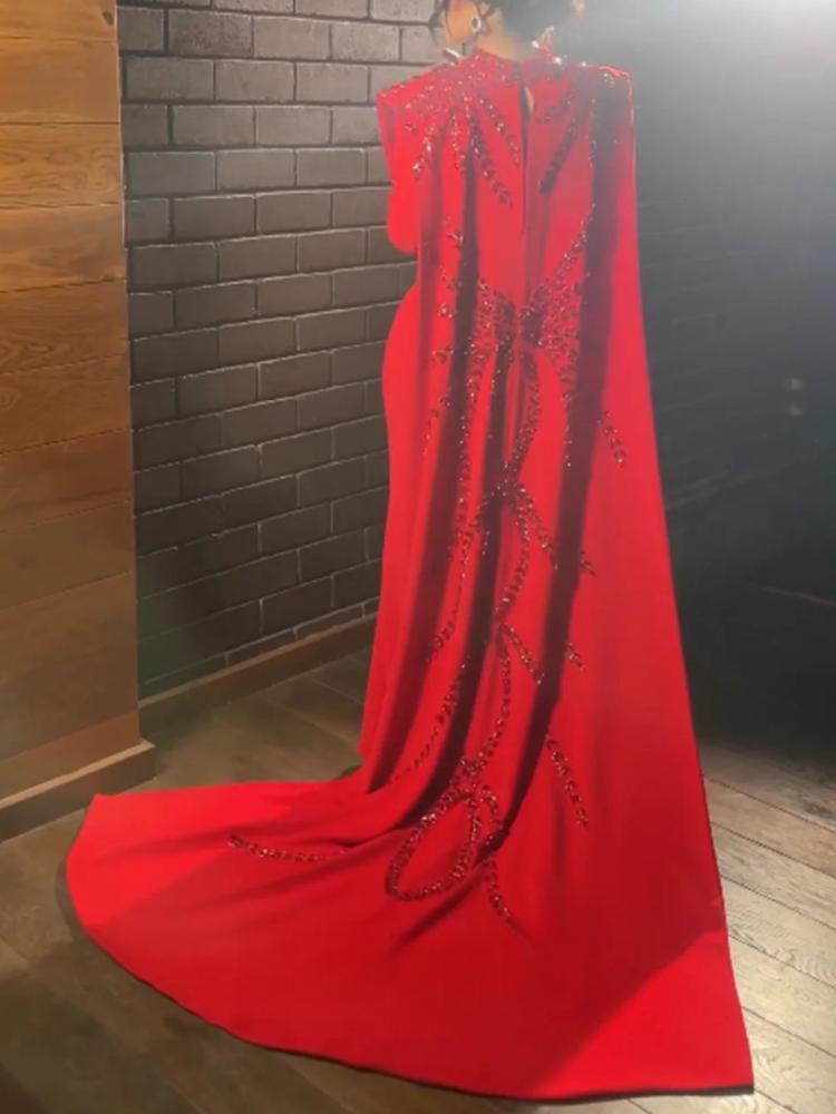 Dopasowana na miarę saudyjska  – Women'S Red Formal Wear recenzja i cena