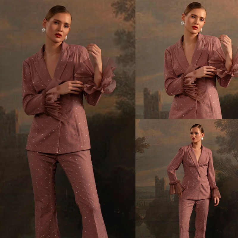 Komplety damskie z koralikami, – Women Formal Wear With Tie recenzja i cena