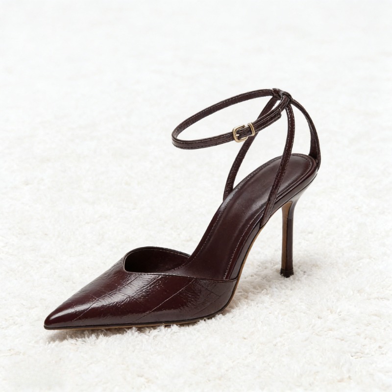 Szpilki damskie w kolorze burg – Women'S Red Formal Wear recenzja i cena