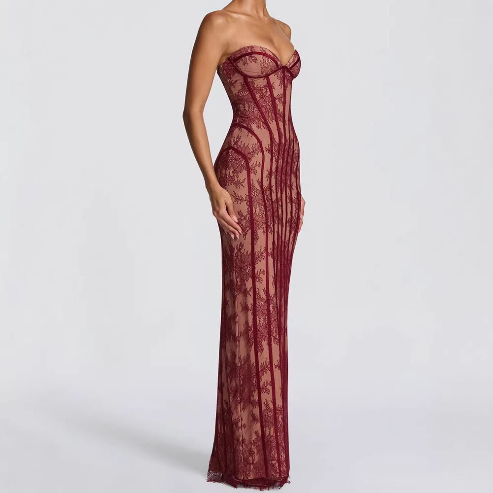 Sukienka maxi bez ramiączek, o – Women'S Elegant Formal Wear recenzja i cena