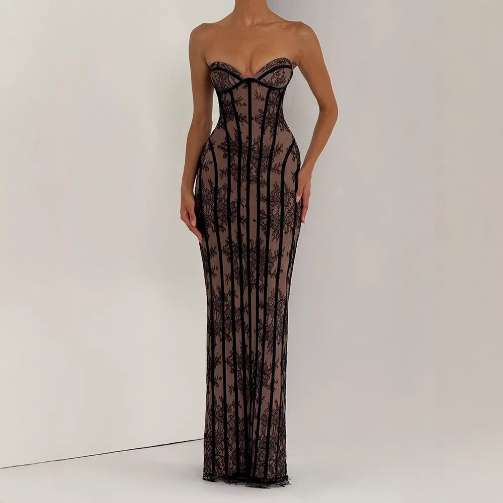Sukienka maxi bez ramiączek, o – Women'S Elegant Formal Wear recenzja i cena