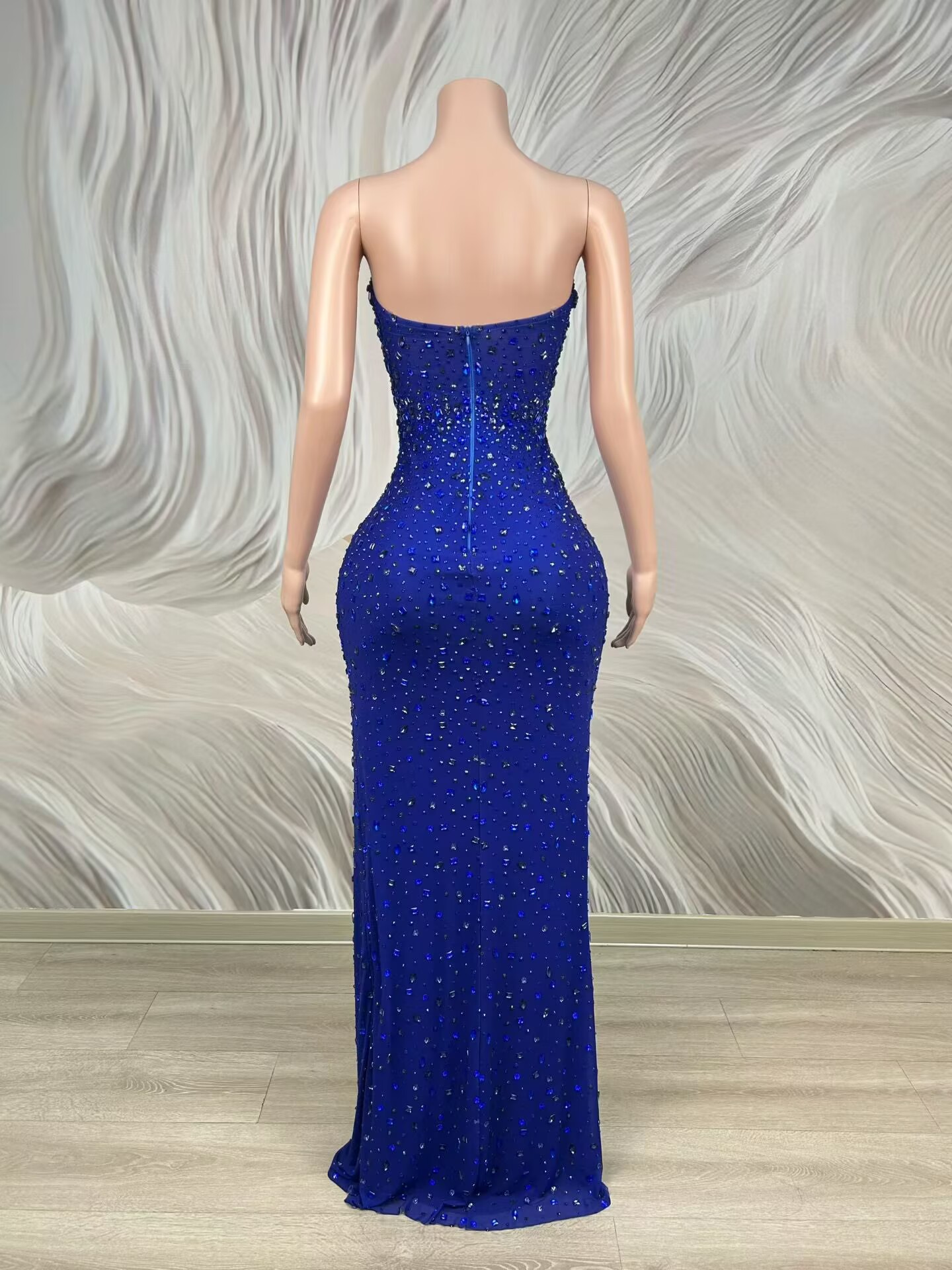 Błyszcząca, niebieska suknia w – Women'S Red Formal Wear recenzja i cena