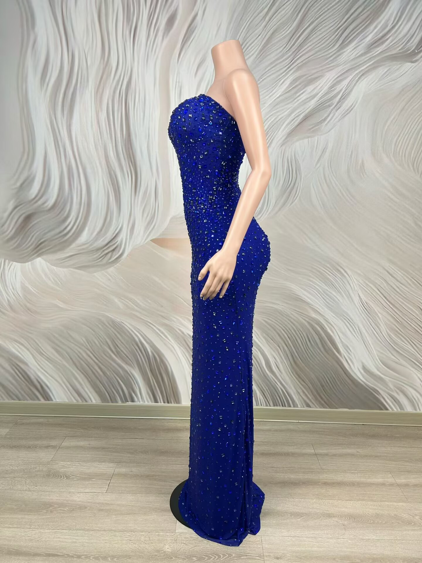 Błyszcząca, niebieska suknia w – Women'S Red Formal Wear recenzja i cena